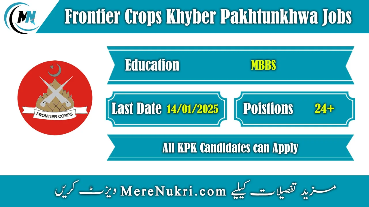 Frontier Crops Khyber Pakhtunkhwa Jobs