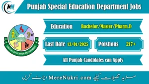 Punjab Special Education Department Jobs