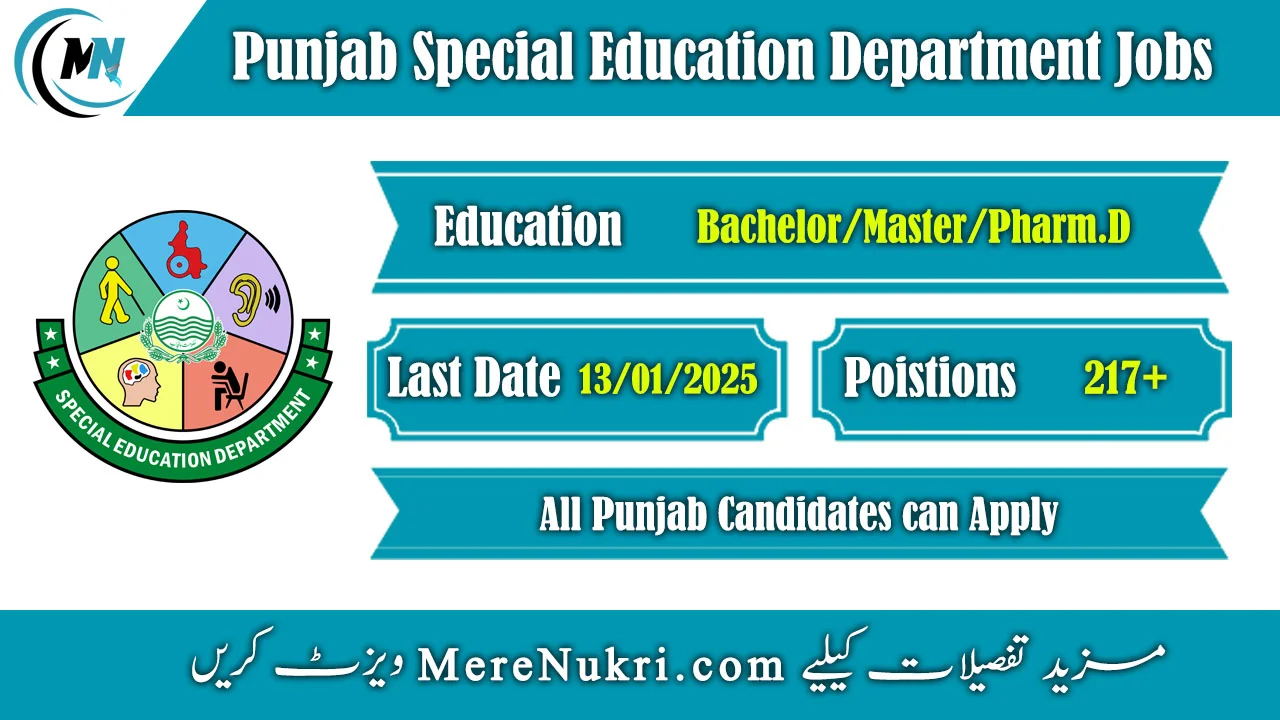 Punjab Special Education Department Jobs