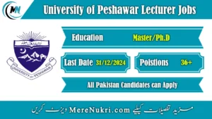 University of Peshawar Lecturer Jobs