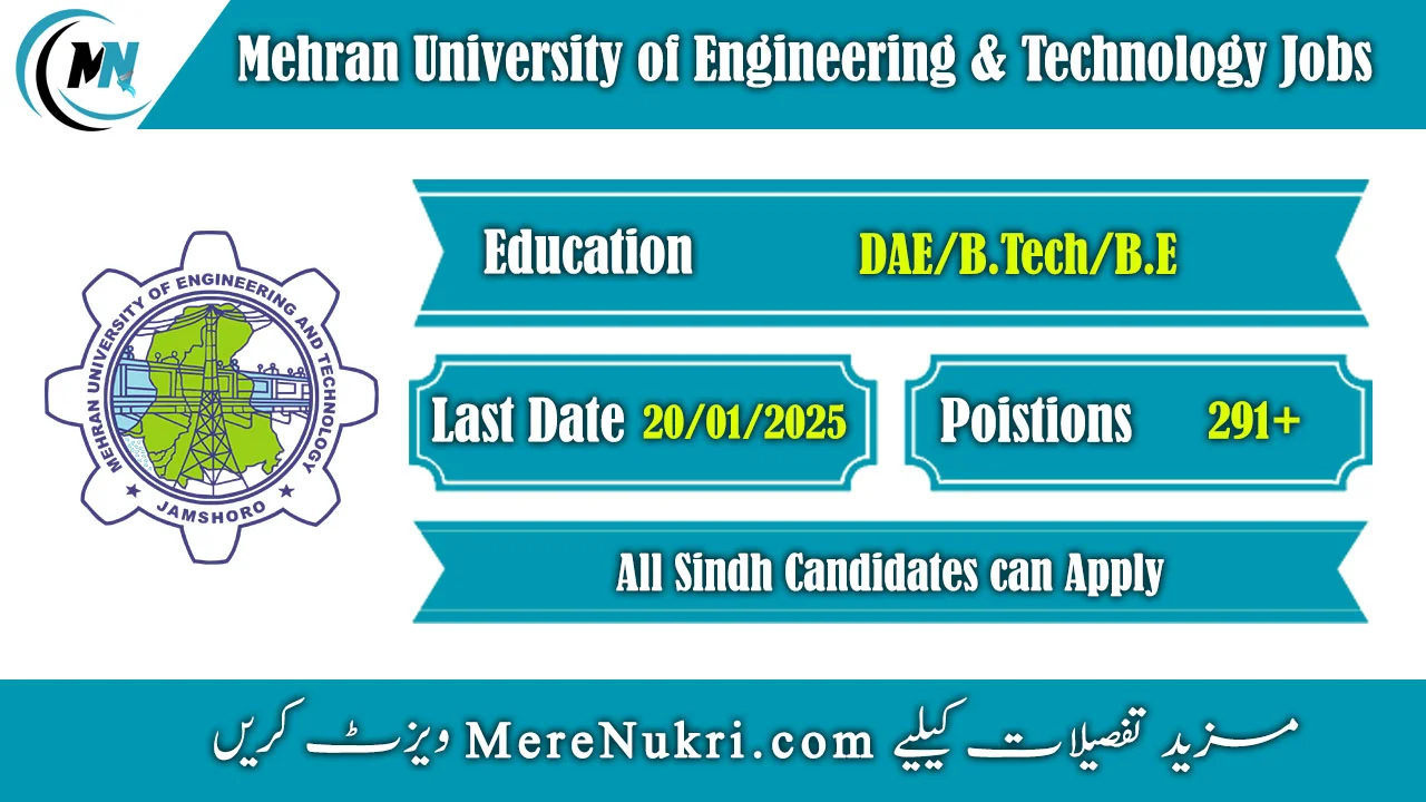 Mehran University of Engineering and Technology Jobs