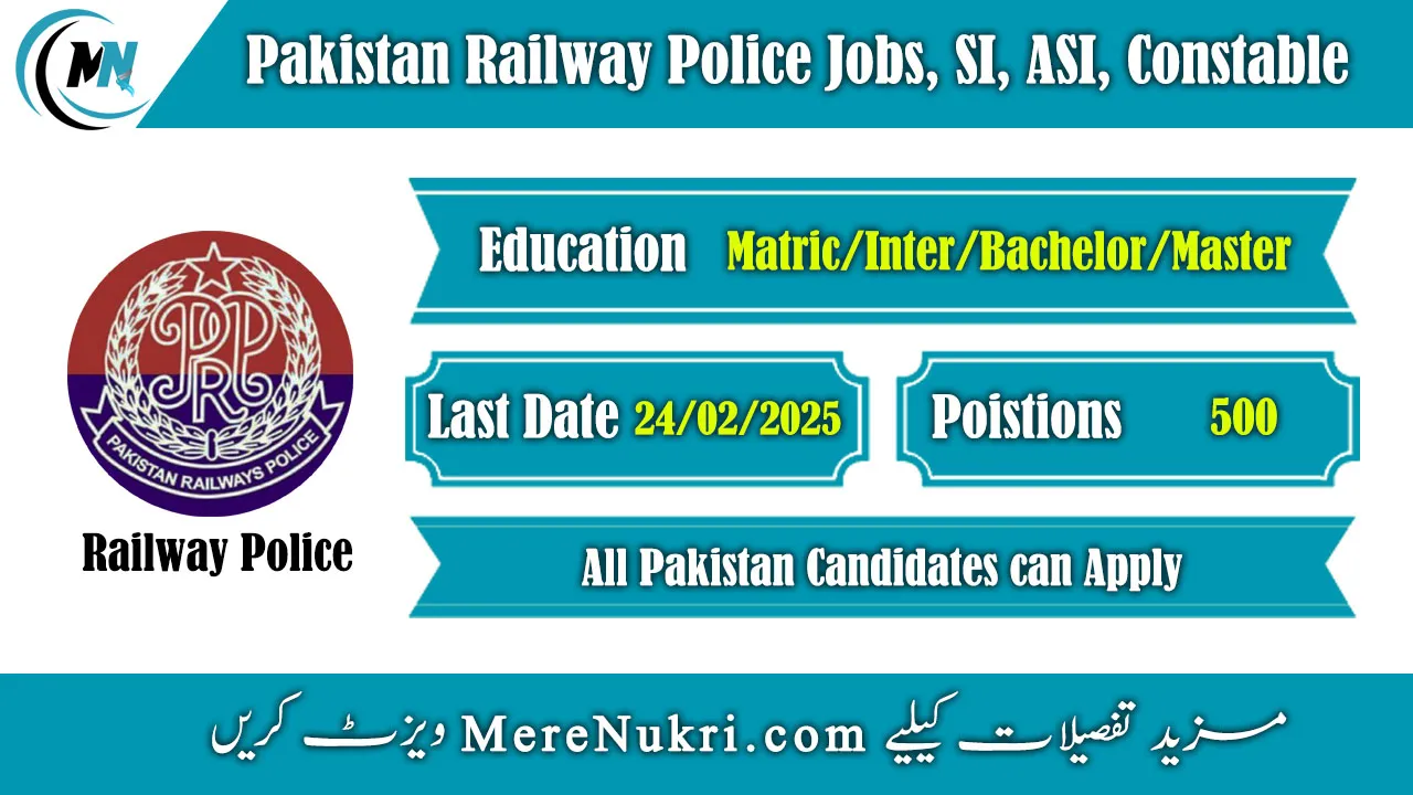 Pakistan Railways Police Jobs 2025