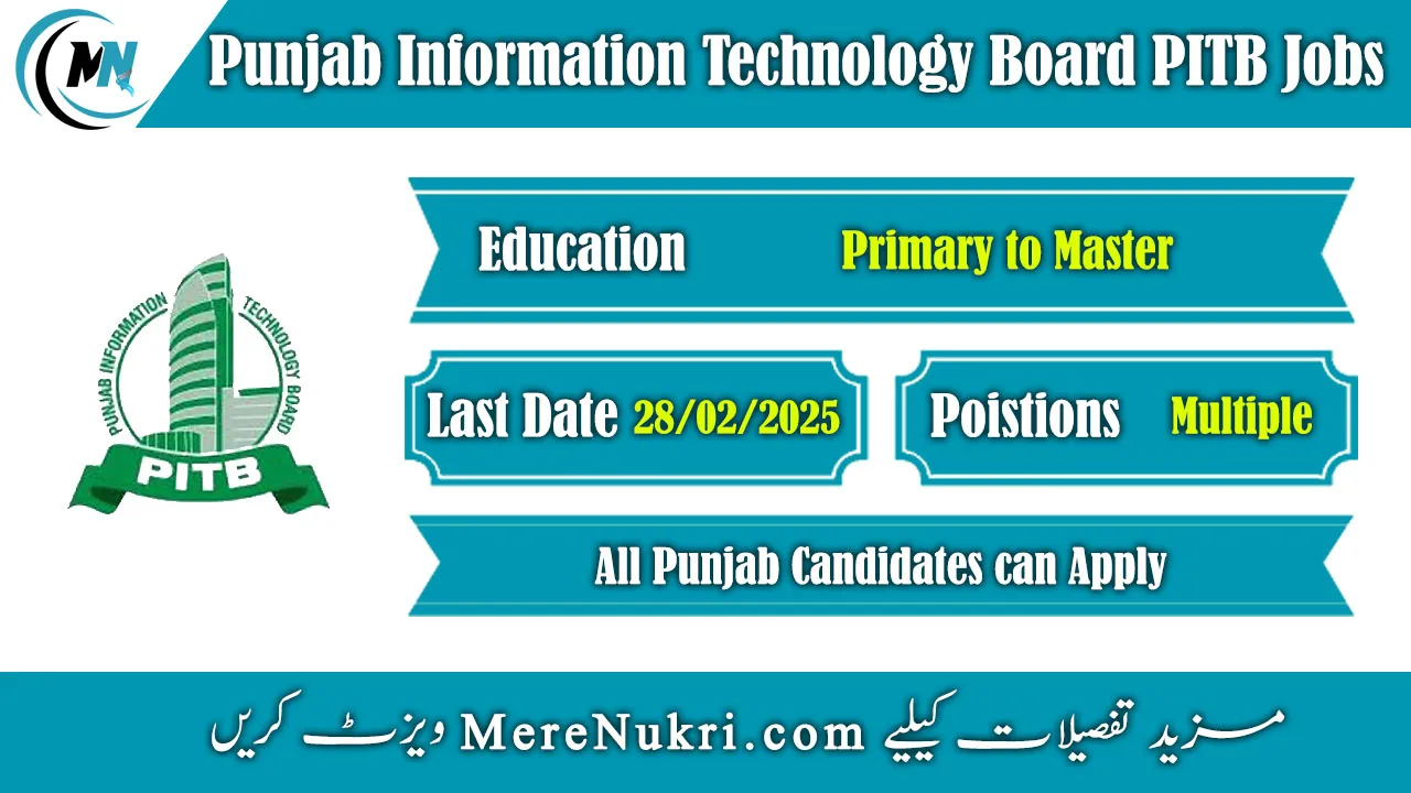 Punjab Information Technology Board PITB Jobs