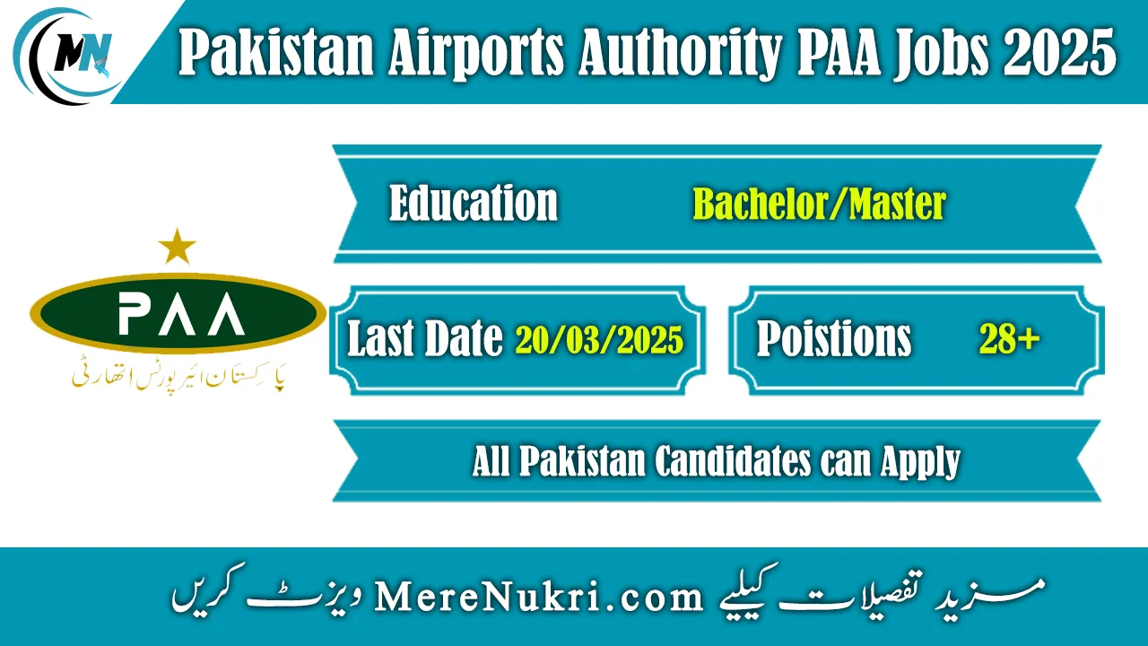 Pakistan Airports Authority PAA Jobs 2025