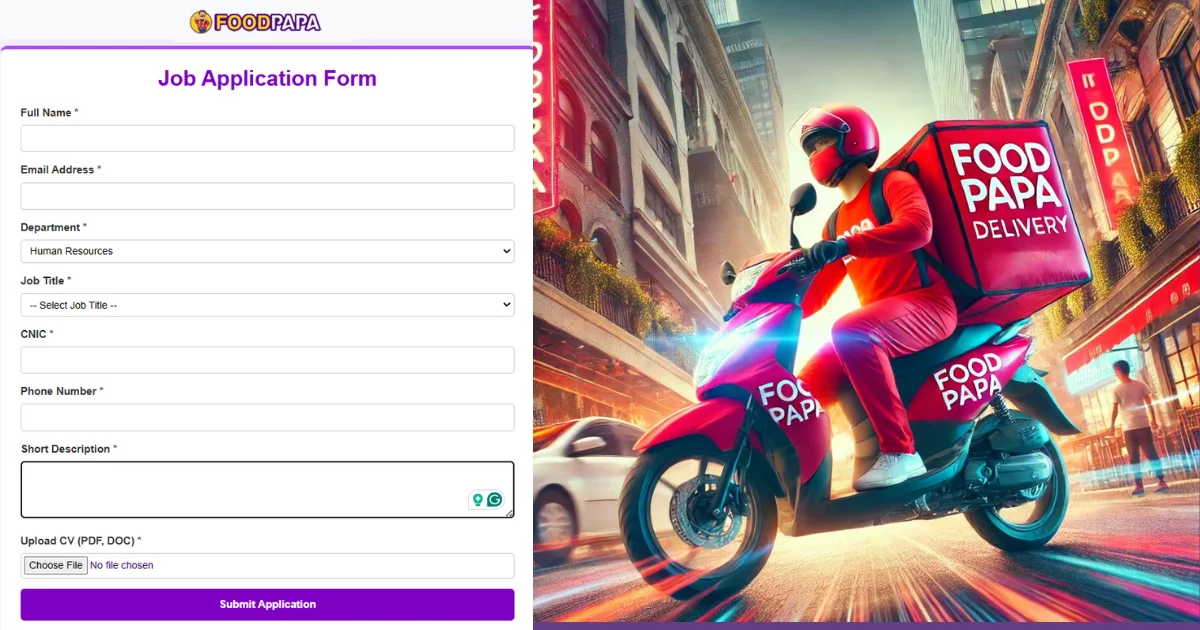 Fill Food Papa Registration Form