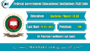 Federal Government Educational Institutions FGEI Jobs