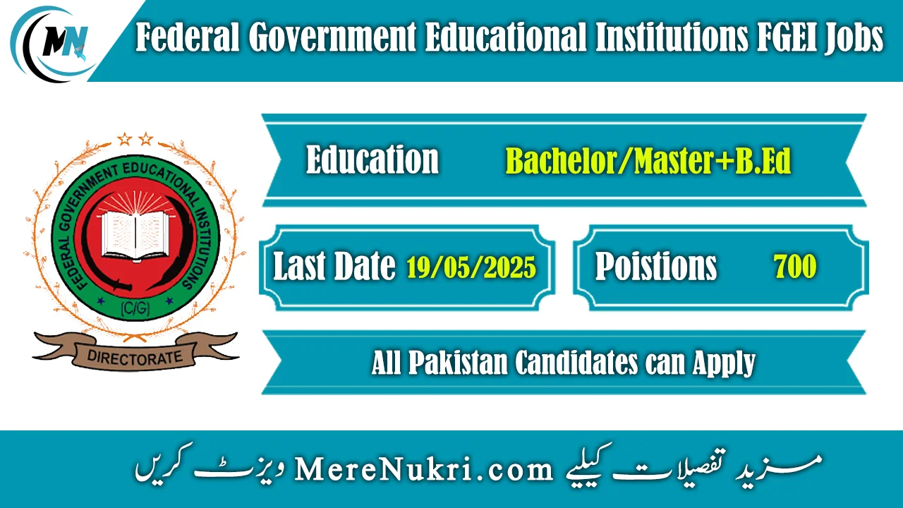 Federal Government Educational Institutions FGEI Jobs