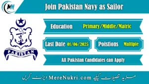 Join Pakistan Navy as Sailor