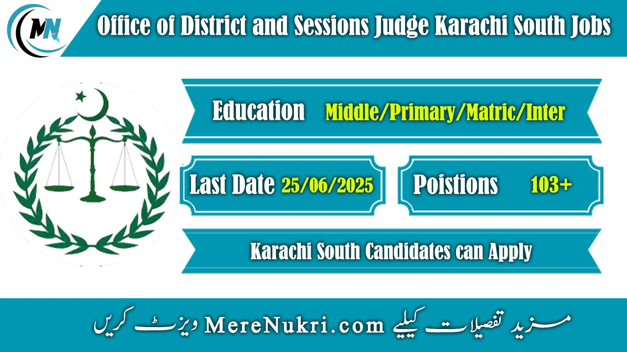 Office of District and Sessions Judge Karachi South Jobs