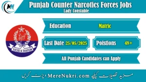 Punjab Counter Narcotics Forces Jobs