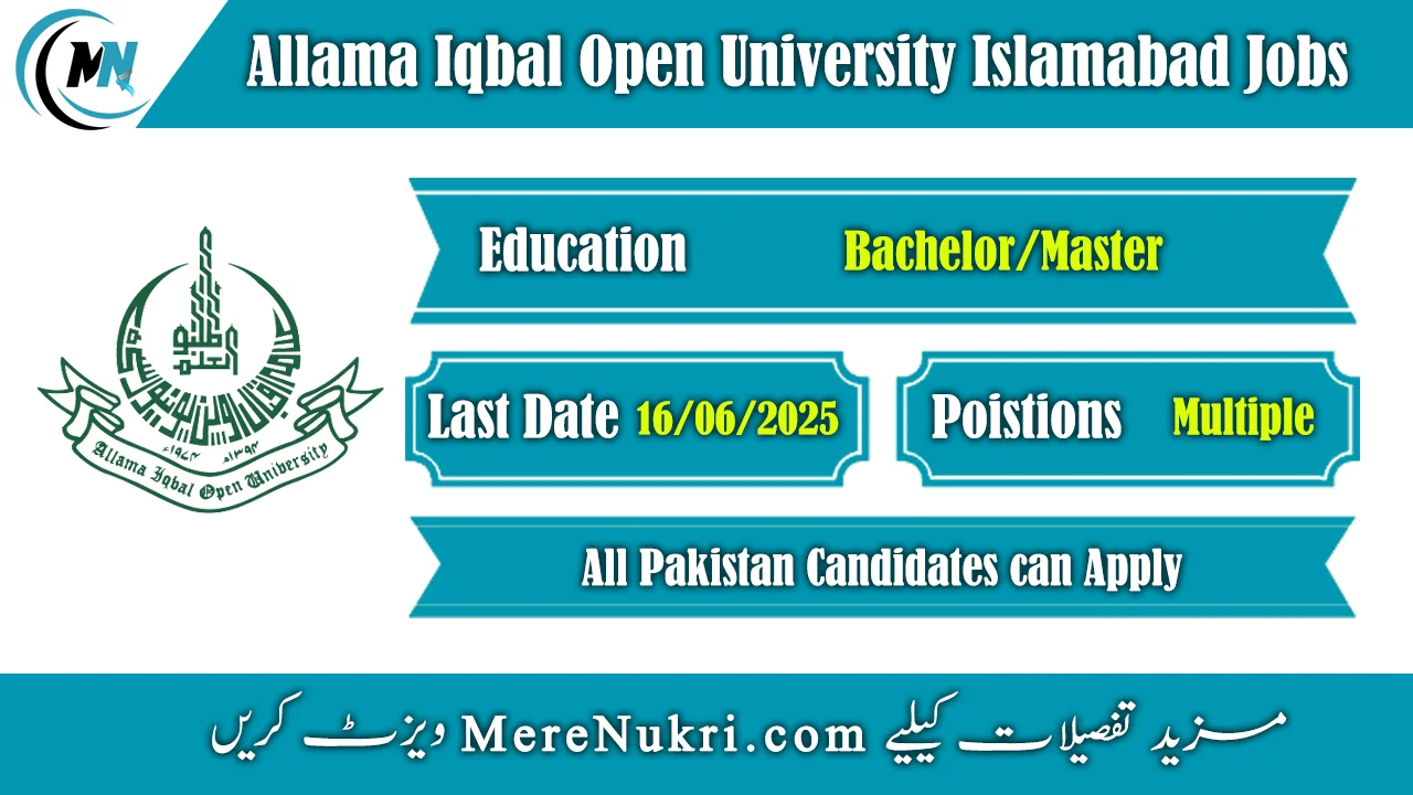 Allama Iqbal Open University Islamabad Jobs