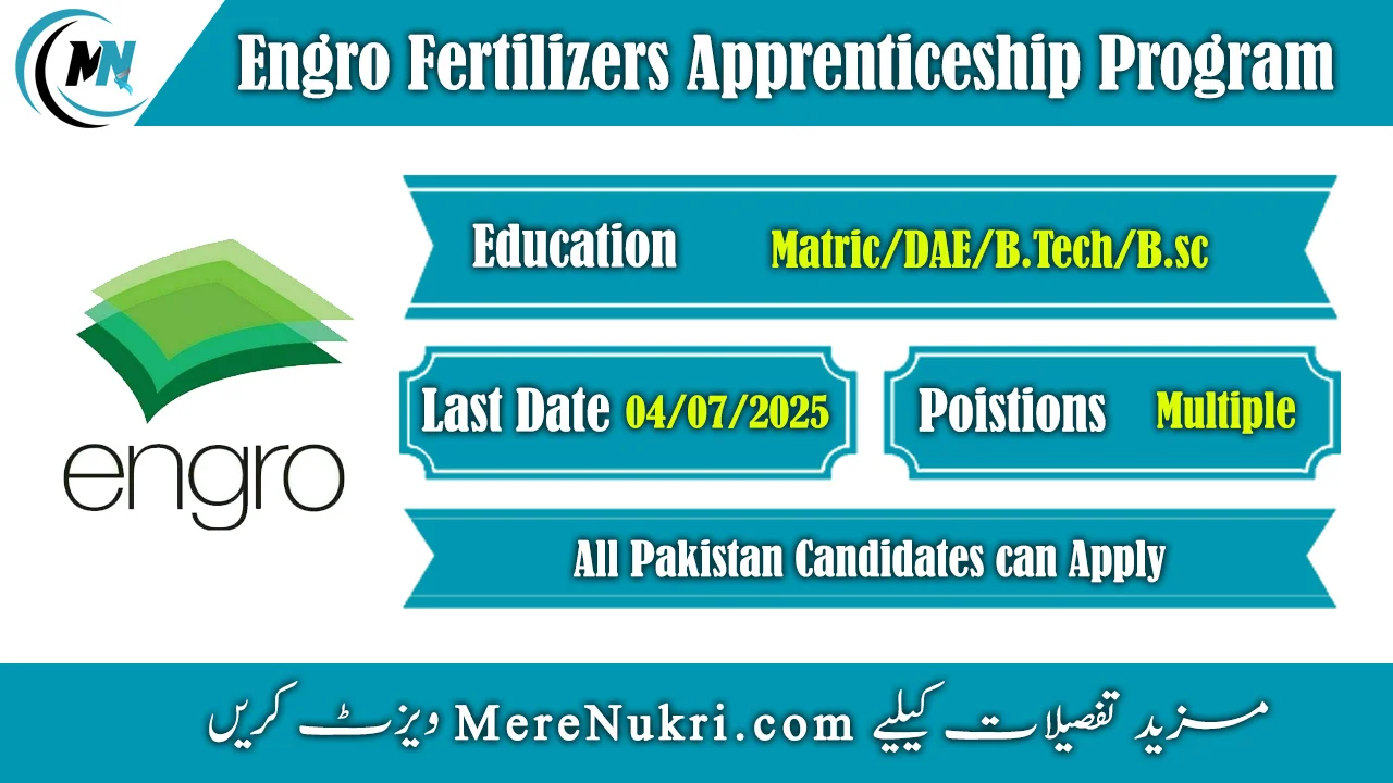 Engro Fertilizers Apprenticeship Program