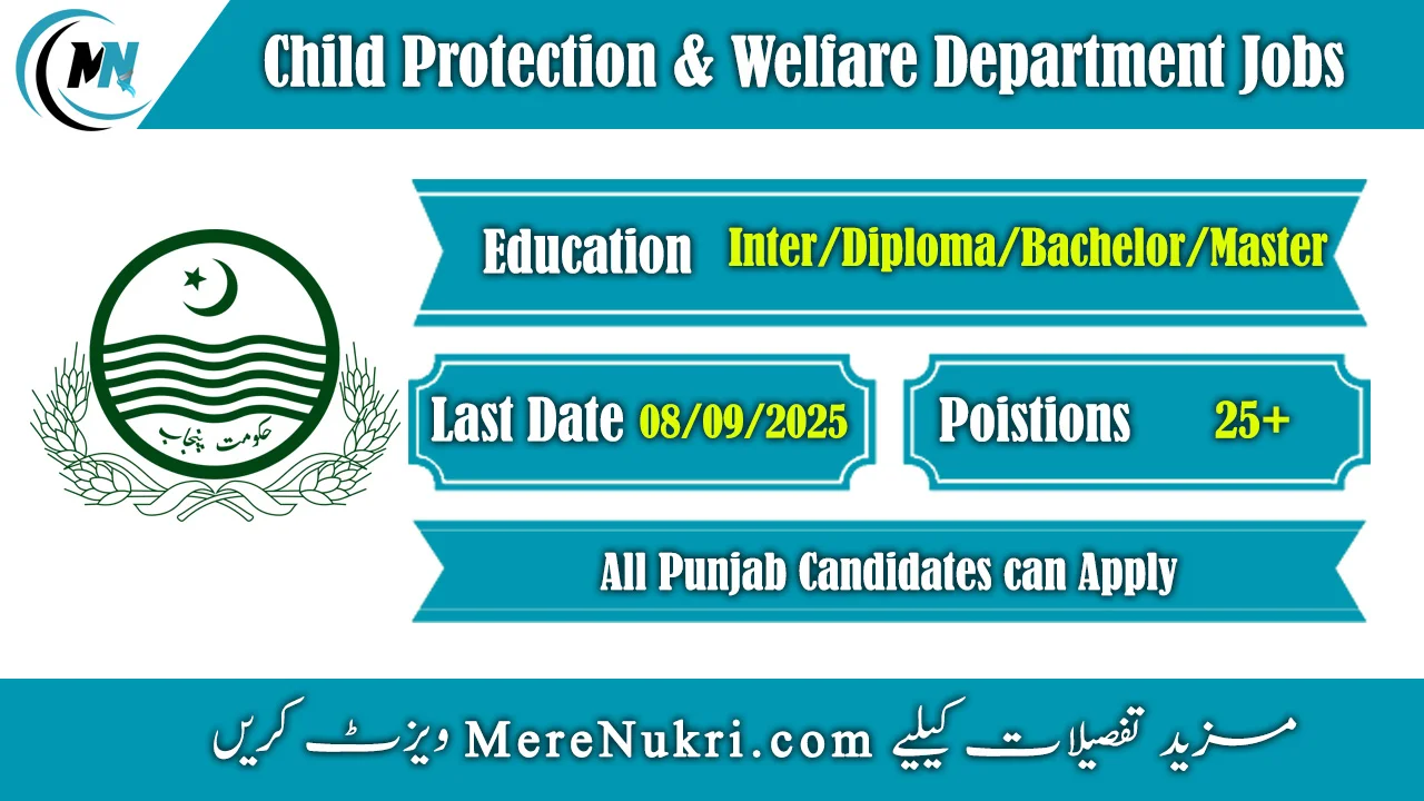 Child Protection & Welfare Department Jobs