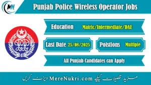 Punjab Police Wireless Operator Jobs