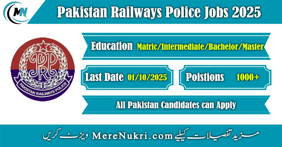 Pakistan Railways Police Jobs 2025