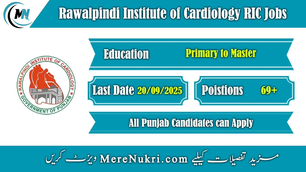 Rawalpindi Institute of Cardiology RIC Jobs