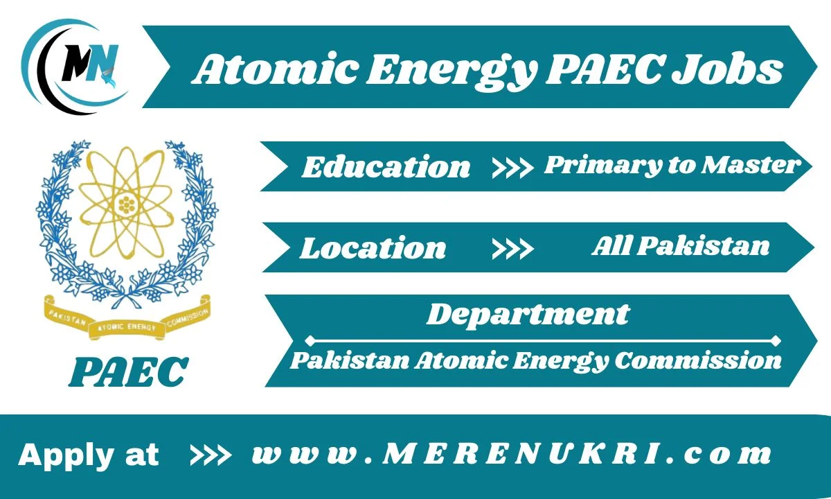 Atomic Energy PAEC Jobs 2025