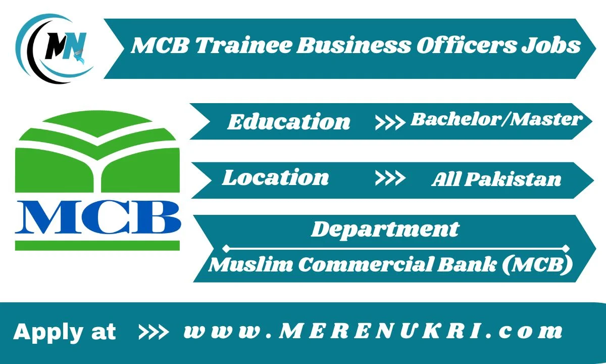MCB Trainee Business Officers Jobs 2025