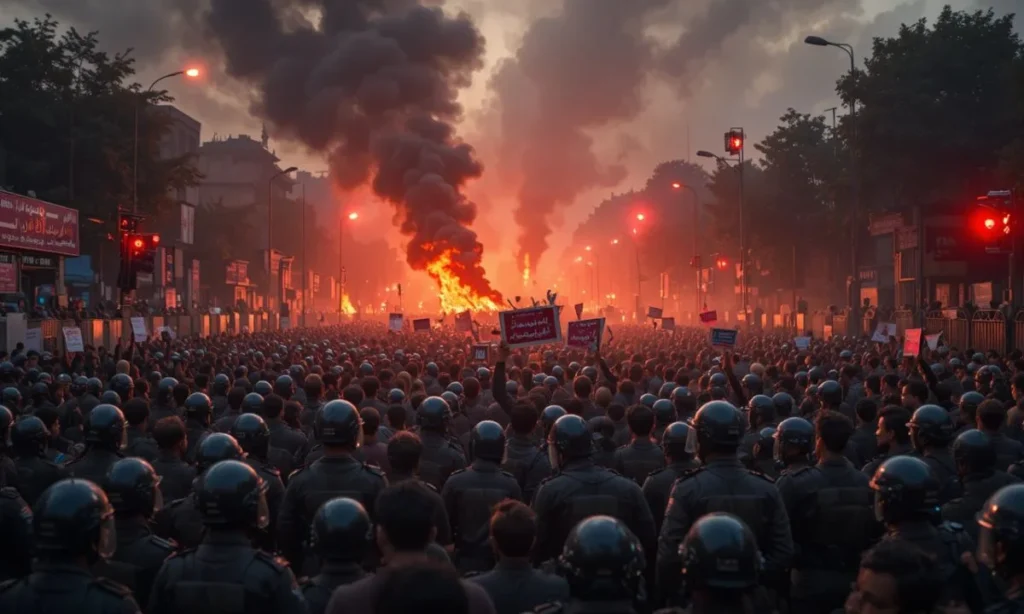 Protesters Clash with Police
